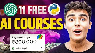 11 FREE AI Courses To Become an AI Developer in 2023 🔥| Earn 15 LPA | Best Courses