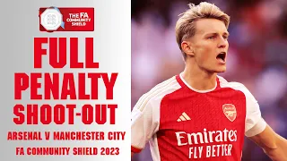 FULL PENALTY SHOOT-OUT: Arsenal v Manchester City | FA Community Shield 2023