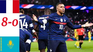 France vs Kazakhstan 8-0 Extended Highlights  & All Goals 2021 || Kylian Mbappe goal vs Kazakhstan