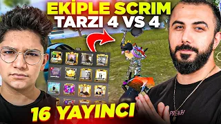 EKİPLE İDDİALI 4 VS 4 VS 4 VS 4 ATTIK! (SASUKE TAVALANDI OLAY ÇIKTI!!) | PUBG MOBILE