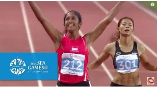 Athletics Women's 200m Finals  (Day 5) | 28th SEA Games Singapore 2015