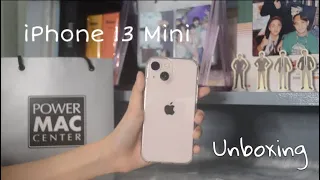 Unboxing iPhone 13 mini ☁️✨ cute setup + accessories | aesthetic