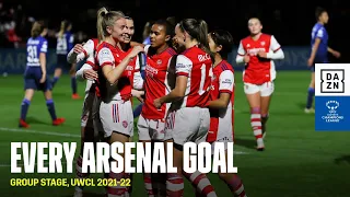 Every Arsenal Goal From the 2021-22 UEFA Women's Champions League Group Stage