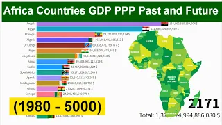 Africa Countries GDP PPP Past and Future (1980 - 5000)