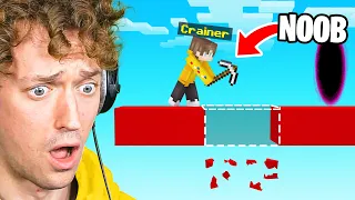 NOOB Plays BRIDGE WARS For The First Time In Minecraft!