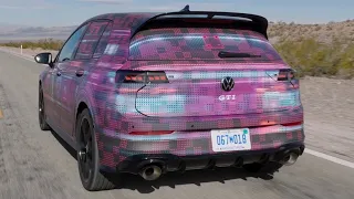 New VOLKSWAGEN GOLF 8 GTI (FACELIFT) 2024 - DRIVING, camo wrap exterior & interior