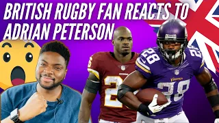 🇬🇧 BRITISH Rugby Fan Reacts To NFL LEGEND Adrian Peterson - Top 5 Running Back ALL TIME?