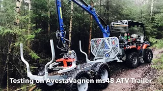 AvestaVagnen ms48 med Timmerklippen Nisula 155E i Gallring Slyröjning