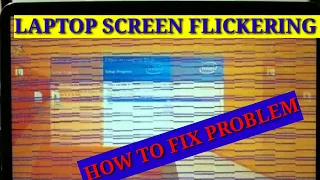 How to fix screen flickering ll Laptop displays  problem ll Laptop display flickering