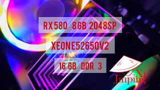 Тесты в играх rx 580 8 gb 2048sp + Xeon E52650v2  Rust , Mount and blade , Raft, Dota 2, PUBG, ets2