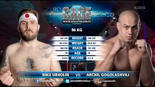CAGE 54: Urholin vs Gogolashvili (Complete MMA Fight)