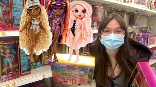 I FOUND PACIFIC COAST-NEW RAINBOW HIGH DOLLS:  BELLA, HARPER, PHAEDRA, PLAYSET ETC Doll Hunt + haul