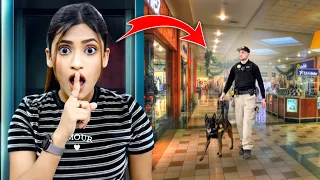 I Hid In A MALL Secretly For 24 Hours Challenge  In Dubai | * gone wrong 😭 * | SAMREEN ALI