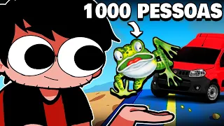 fiz um jogo controlado por 1000 PESSOAS