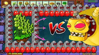 Plants Vs Zombies Hack | 9999 Threepeater Vs Dr.Zomboss All Zombies