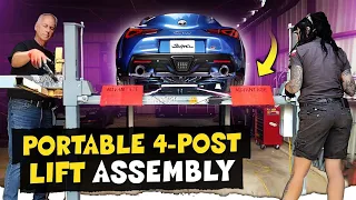 Advantage Portable 4-Post Lift: Step-By-Step Assembly, Features, & Benefits!! Plus: Tony's pro tips!