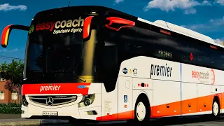 Delivering a Brand New Easy Coach Premier+ Mercedes Benz 1730 Bus|  ETS2 |G29