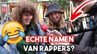 RAAD DE ECHTE NAMEN VAN DE RAPPERS EN WIN €50,- 🤣💰 | DEN HAAG