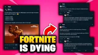 IS FORTNITE SECRETLY DYING? Chapter 5 Season 3 Player Drop Explained | Twitter/X Heated Drama