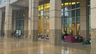 Sacramento City Hall opens its doors for unhoused residents amid storm