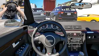 GTA 5 - 2004 Audi S4 B6 [Steering Wheel gameplay]