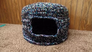 How to Crochet a Cat Bed House Bag O Day Crochet Tutorial #289
