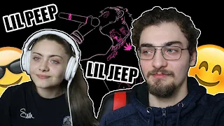 Me and my sister watch Lil Peep - lil jeep (Official Video) for the first time (Reaction)