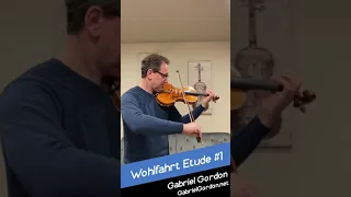 Practice Violin - Wohlfahrt Etude 1 #shorts