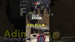 Adin Ross funny moment on GTA RP 😭 #adinross