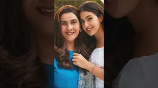 Sara Ali Khan with Mom Amrita Singh💫🥰❤️ Father Saif Ali Khan🌟 #saraalikhan #saifalikhan #shorts