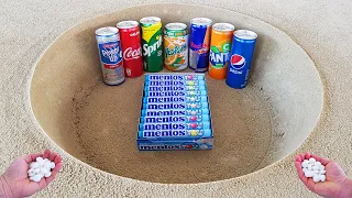 Coca Cola, Power Up, Fanta, Sprite, Pepsi, Red Bull, Yedigün and Mentos Underground