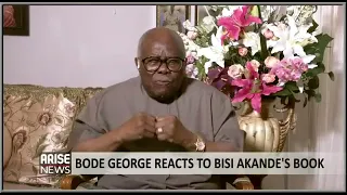 Bode George Fires Tinubu: Bisi Akande's Book #myparticipations #bisiakande #politicalnews