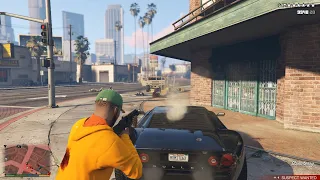 GTA V Ballas Gang Shootout + Six Star Wanted Level Escaped(RDE 3.1.7)