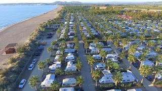 Spain beach camping las dunas