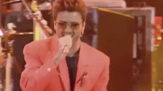 George Michael with Queen, "featuring" Freddie Mercury - Somebody To Love