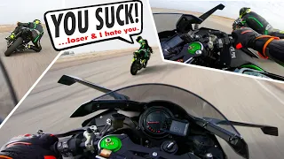 H2 EMBARASSED by PRO Ninja 400 Racer! *GOT FLAGGER FIRED!* #MaxyDaily