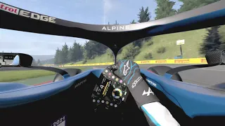 Alfonso Alonso | Alpine F1 Driver helmet cam at Spa-Francorchamps