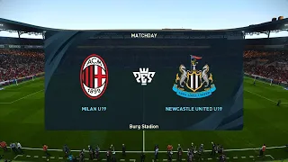 AC Milan U19 vs Newcastle United U19 (19/09/2023) UEFA Youth League PES 2021