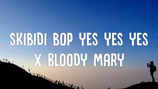 skibidi bop yes yes yes x Bloody Mary (Lyrics) (Tiktok Mashup) | Wednesday scene