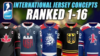 International Hockey Jersey Concepts Ranked 1-16!