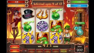 BIG WIN On Leprechaun Goes to Hell Slot Machine From Play'n Go