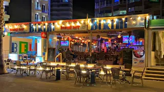 Benidorm Levante Beach Bars at Night! 🍹 #benidorm