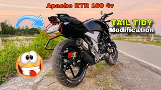 Apache RTR 160 4v Tail Tidy modification 😍