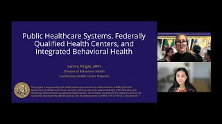 Public Healthcare Systems, Medi-Cal, Managed Care, FQHCs, and IBH with Samira Pingali (English ver.)