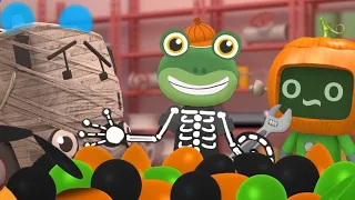 Gecko's NON-STOP Halloween Party!! | HALLOWEEN 2019 SPECIALS | Gecko's Garage | Vehicles For Kids!