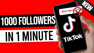 HOW TO GET 1,000 TIKTOK FOLLOWERS IN 1 MINUTE IN 2024 *New Method*