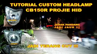 CARA PASANG LAMPU PROJIE CB150R