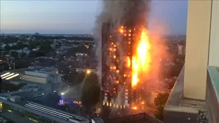 Hochhausbrand in London: Anwohnerin filmte Inferno aus Nachbarhochhaus | DER SPIEGEL