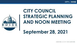 City Council Strategic Planning and Noon Meeting