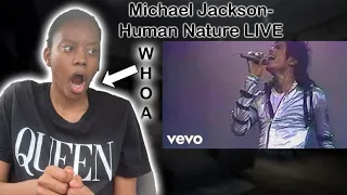 Michael Jackson- Human Nature (Live At Wembley)REACTION!! DID NOT EXPECT THIS #roadto10k #reaction
